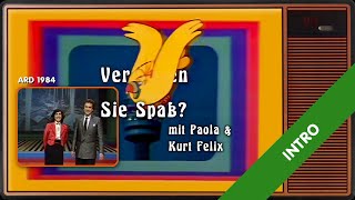 Verstehen Sie Spaß – Intro mit Spaßvogel amp Band 1984 [upl. by Ellmyer]