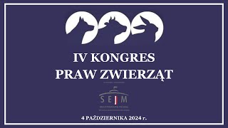 IV Kongres Praw Zwierząt Senat Sala im Władysława Raczkiewicza  nr 217 [upl. by Auqinom334]