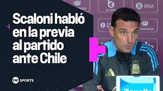 CONFERENCIA de PRENSA de Lionel SCALONI en la previa al partido ante CHILE [upl. by Tara]