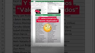 📊Datos repetidos en Excel trucos exceltips exceltutorial tutorial tips hack consejos [upl. by Aihsiyt505]