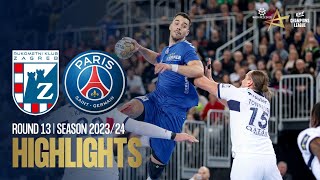 HC Zagreb vs Paris SaintGermain Handball  Round 13  EHF Champions League Men 202324 [upl. by Arorua]