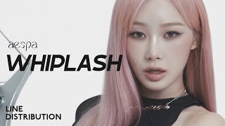 aespa — Whiplash  Line Distribution [upl. by Kerri]