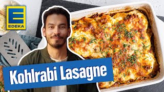 Kohlrabi Lasagne  Low Carb Lasagne mit Kohlrabi [upl. by Auhel]