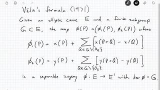 Isogenybased cryptography past present and future [upl. by Anelrad24]