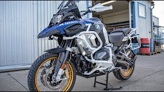 BMW R1250GSA Upper Crash Bars Installation outbackmotortek bmwr1250gsa [upl. by Vasiliki]