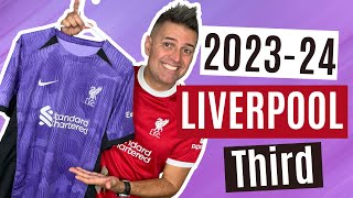 LIVERPOOL PURPLE KIT 🔥 Nike 202324 Liverpool Third Shirt Review [upl. by Armin]