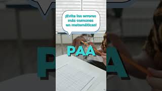 ¡Evita los errores más comunes en examen de matemáticas PAA  Invictus Club UDG matematicas [upl. by Ormsby]