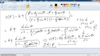 Videolezione fisica 2 parte 20dipolo elettrico parte 5 [upl. by Maroney856]