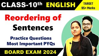 Reordering of Sentences  Practice QuestionsMost Important PYQs [upl. by Denni92]