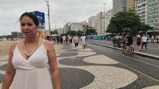 🇧🇷 Walking Copacabana Beach  Rio de Janeiro Brazil  New Years Eve  REVEILLON 2022 [upl. by Yffat]