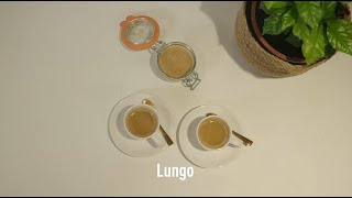 LUNGO How to make a lungo cafe créme [upl. by Luapleahcim]