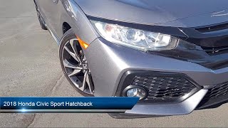 2018 Honda Civic Sport Hatchback Sacramento Elk Grove Roseville Stockton Folsom [upl. by Jandel363]