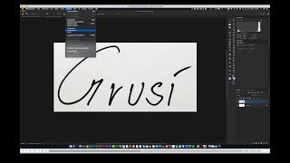 Eine Unterschrift  Signatur mit der eigenen Handschrift in Photoshop erstellen [upl. by Codel]