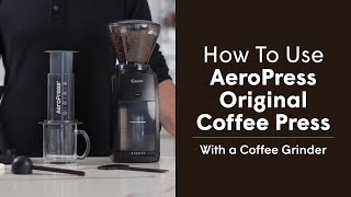 How to Use AeroPress Original Coffee Press  I Own a Grinder [upl. by Ennazus]