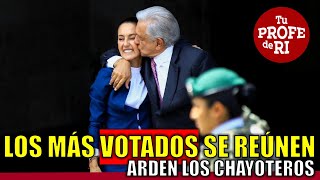 LOS PRESIDENTES MÁS VOTADOS DE LA HISTORIA DE MÉXICO SE REÚNEN POR PRIMERA VEZ ARDEN LOS CHAYOTEROS [upl. by Nybbor376]