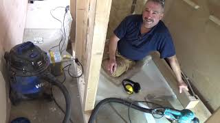 Tanking A Narrowboat Wet Room Installing IC Whale Pump [upl. by Cristina]