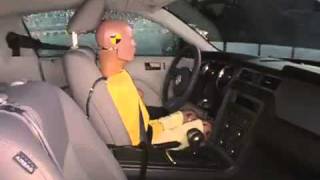 Crash Test 2010  2011 Ford Mustang 2dr Coupe Side Impact IIHS [upl. by Brotherson707]