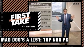 Mad Dog Russos AList Top 5 Point Guards of all time 👀  First Take [upl. by Fradin]