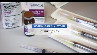 Hormone SelfInjection  Step 1 Drawing Up [upl. by Herb523]