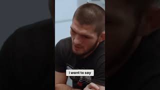 KHABIB NURMAGOMEDOV quotNOBODY IS PERFECT BUT RELIGION IS PERFECTquot muslim shorts [upl. by Ahsrop]