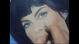 Mireille Mathieu  Óleo sobre tela [upl. by Oramug]