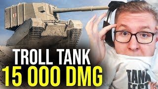 NAJWIĘKSZY TROLL W WOT  15 000 DMG [upl. by Joacima]