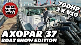 Axopar 37 Southampton Boat Show Walkthrough [upl. by Sikko]