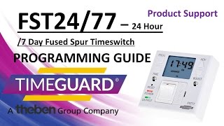 Timeguard FST24 77 Programming Instructions [upl. by Lati]