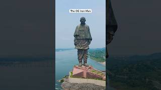 182 meters Tall Statue in India 🇮🇳 statueofunity gujarat ektanagar wanderingminds [upl. by Navanod]