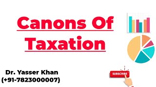 Canons Of Taxation [upl. by Aljan]