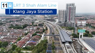 Klang Jaya LRT3 Station  LRT Shah Alam Line  Station right in front of Lotuss Klang [upl. by Alicec]