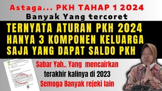 ATURAN PKH 2024 DIPERKETAT HANYA 3 KOMPONEN KELUARGA SAJA DAPAT BANTUAN PKH [upl. by Hairahcez751]