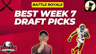 Best Week 7 Draft Values [upl. by Dnyletak120]