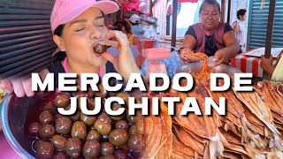 El MERCADO de JUCHITAN OAXACA Encontré GARNACHAS trajes BORDADOS de GALA Un paraíso [upl. by Amuh]