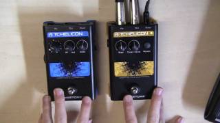 TC Helicon VoiceTone Pedals C1 amp T1 Review [upl. by Alys]