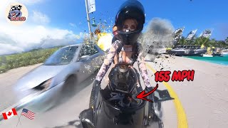 BRUTAL MOTORCYCLE CRASHES  CRAZY amp EPIC Motorcycle Beginner Mistakes 2024 3 [upl. by Parcel507]