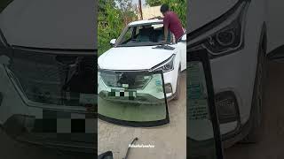 Windshield replac  Hyundai Creta in Insurance shorts [upl. by Langsdon427]