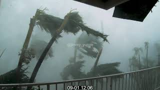 Hurricane Dorian 2019 Category 5 footage 185mph295kmh Marsh Harbour Abaco Bahamas [upl. by Ploch372]