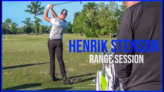 Watch Henrik Stenson Range Session  Warm Up Swings [upl. by Safir192]