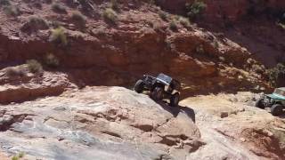 Pritchett Canyon Moab UT Jeep rollover [upl. by Nirrok495]