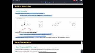 Stereochemistry 28 Achiral Compounds Overview – Visualizing Them and Structural Criteria [upl. by Burrill361]