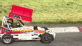 Motorbike Rider Davey Todd Having a go in Brisca Formula 2 Stockcar [upl. by Emelen]