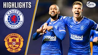 Rangers 31 Motherwell  Late Rangers Comeback As Roofe Scores Brace  Scottish Premiership [upl. by Yerhcaz]