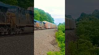 63024 CSX M266 autorack at Game Farm RD Delmar NY viral video shorts short shortvideo train [upl. by Ronal]