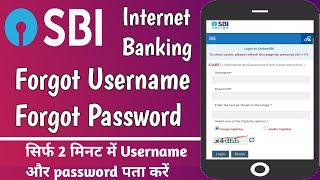 Yono SBI forgot username and password  How to reset yono sbi username and password 2025 [upl. by Conney930]