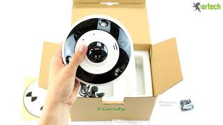 Tiandy TCNC1261 12MP 4K Fisheye 360° Heat Map Analytics Object Tracking Mic Speaker IP Camera [upl. by Agustin335]