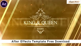 Golden Luxury Wedding Pack  After Effects Template Free Download [upl. by Demah745]