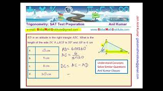 Trigonometry SAT Difficult Question in Less Than a Minute [upl. by Atrahc372]