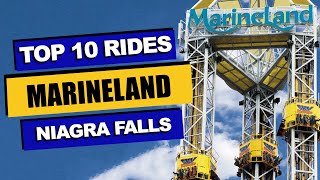 Top 10 BEST Rides at MarineLand 2023  Niagara Falls Canada [upl. by Thom]