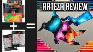 Arteza Colored Pencils vs Prismacolor  Arteza Toned Gray  Unboxing and Product Review  2019 [upl. by Pelage]